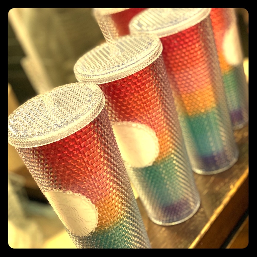 LAST ONE : Starbucks Rainbow Pride Studded Cup